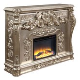 ACME Zabrina Silver & Gold Finish Zabrina Fireplace Model AC01619